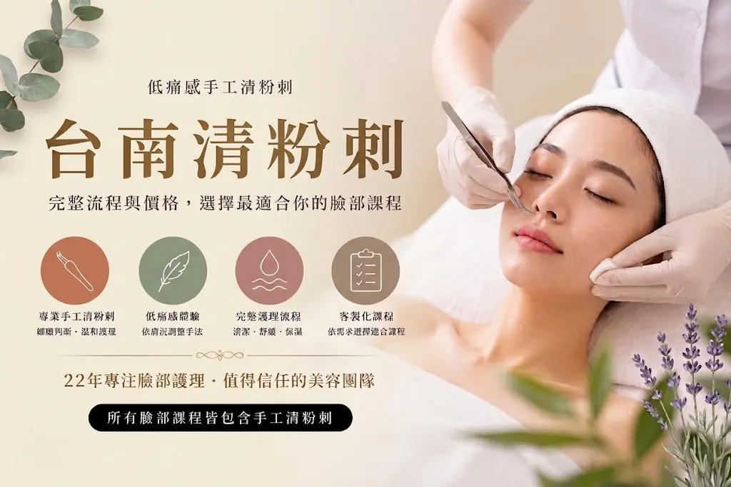 台南清粉刺｜手工清粉刺流程、低痛感護理與菲堤臉部課程完整介紹